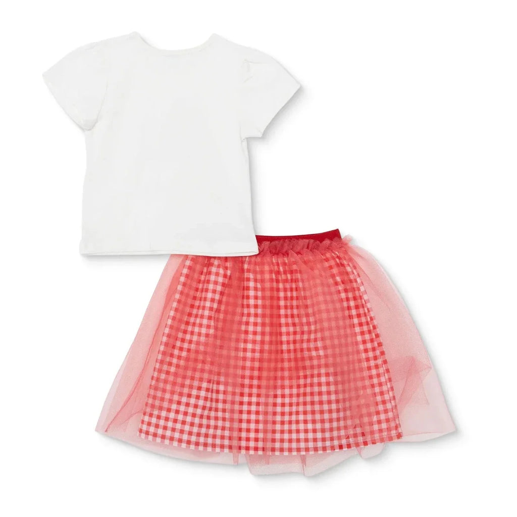 HelloBaby Short Sleeve Baby Top & Skirt Set (6-9 Months to 4-5 Years)
