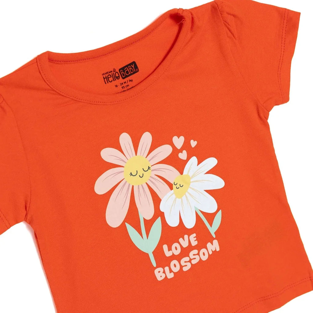 HelloBaby Short Sleeve Jersey Baby T-Shirt (3-6 Months to 3-4 Years)