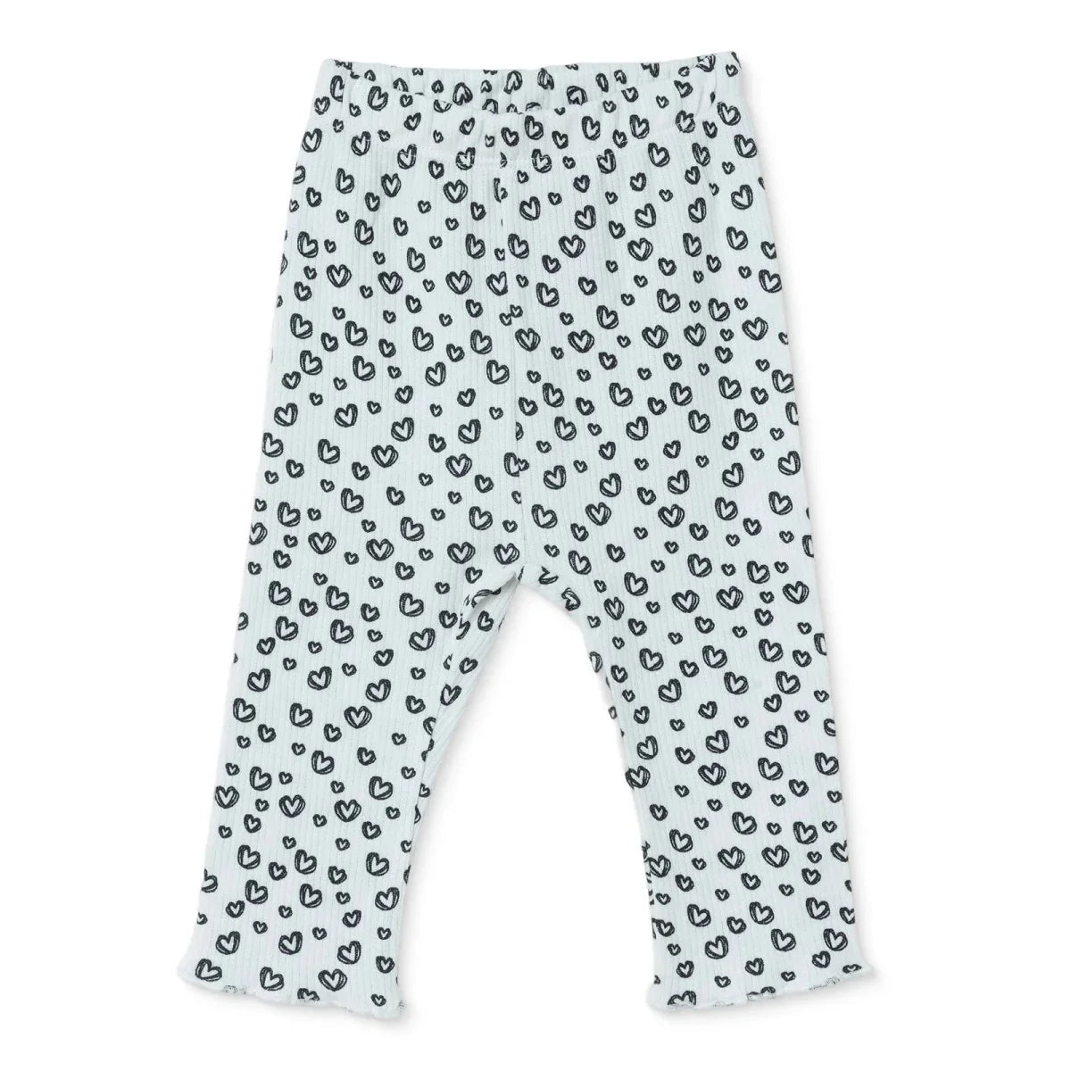HelloBaby Heart Print Interlock Baby Leggings (1-3 Months to 12 Months)