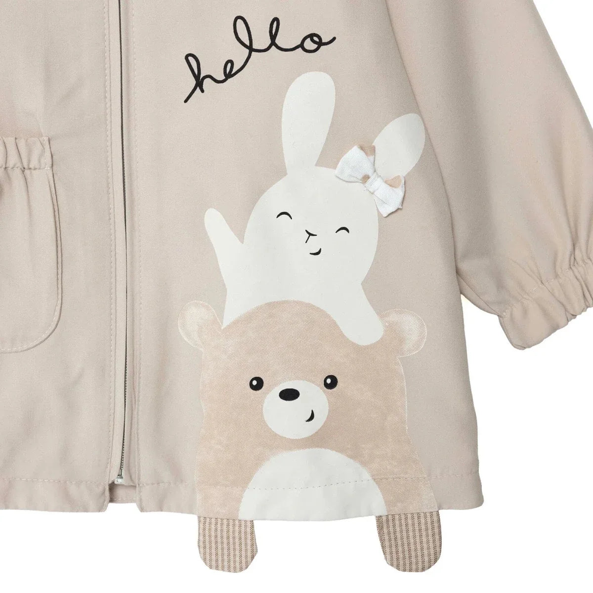 Midimod Hooded Lined Microfibre Baby Raincoat (9-12 Months to 4-5 Years)