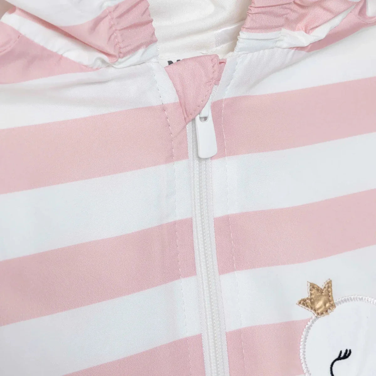 Midimod Girls Raincoat Animal Print Hooded Long Sleeve - Pink Printed
