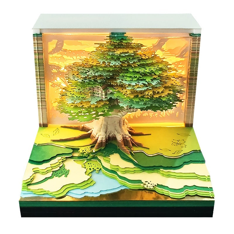 2026 Paper Carving Calendar Creative Desktop Decorative Ornaments