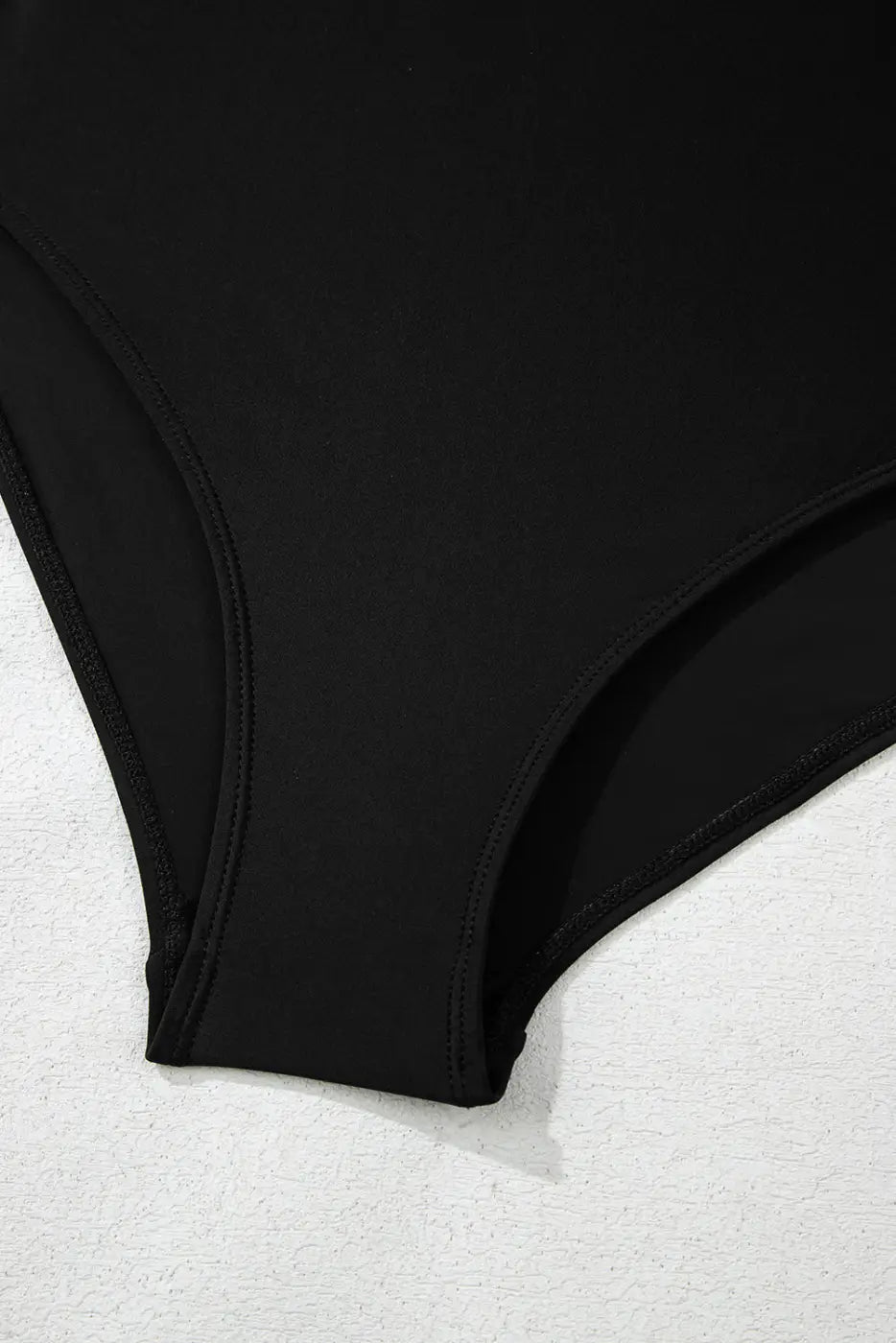 Black Sleek Side-Tied Swim Dress Women UK
