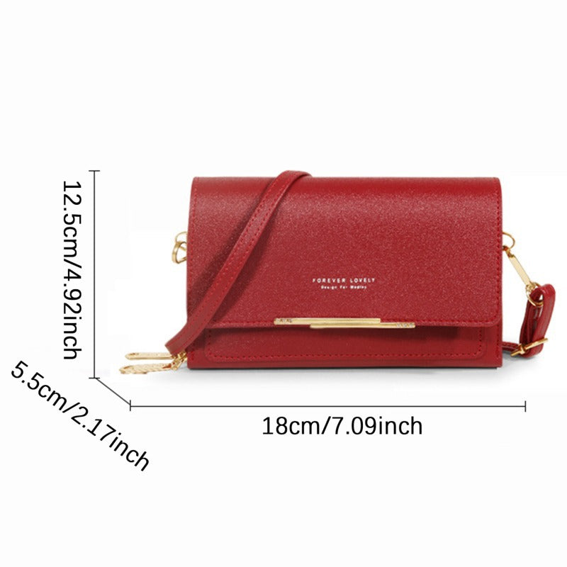 Womens Wallet Korean-style Large-capacity Shoulder Bag Multi-functional Double-layered Design