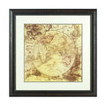 Framed Vintage Map Wall Art | Glass Wall Art