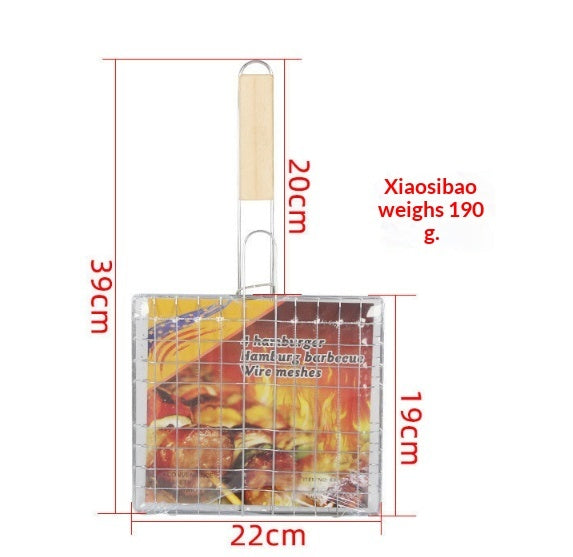 Hamburger Barbecue Grill Tool Galvanized Iron Wire
