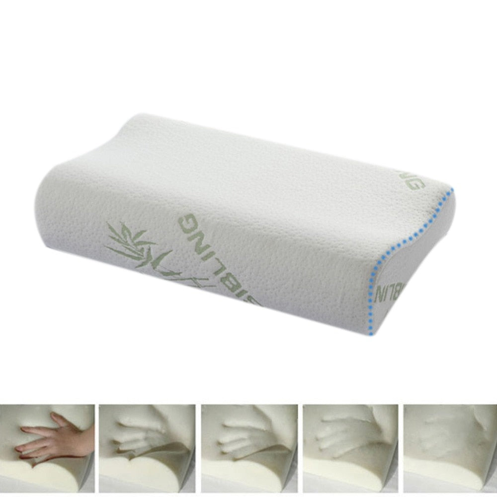 SleepAlign Bamboo Memory Foam Cervical Pillow – Neck Pain Relief & Support