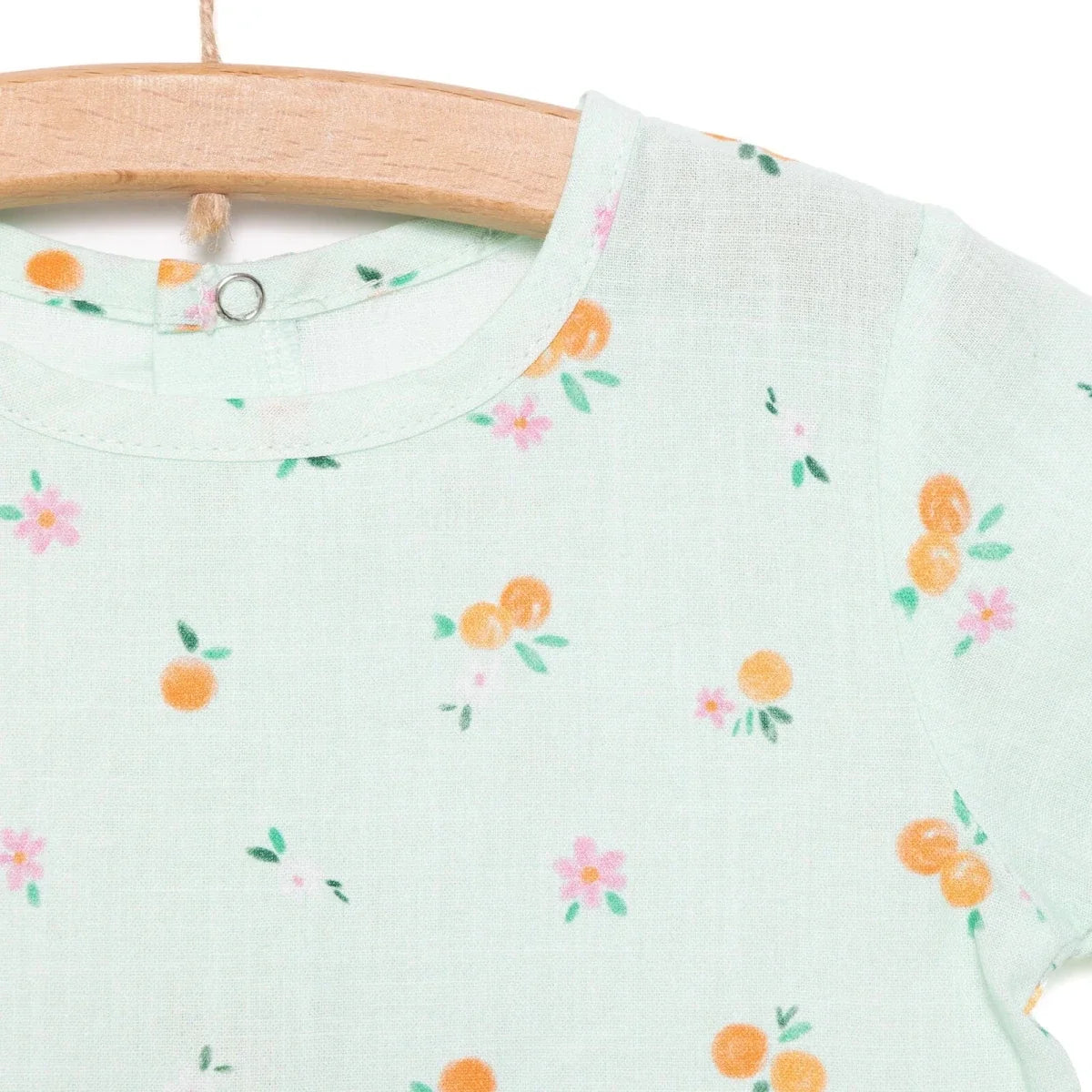 HelloBaby Newborn Girl Woven Dress - Light Blue