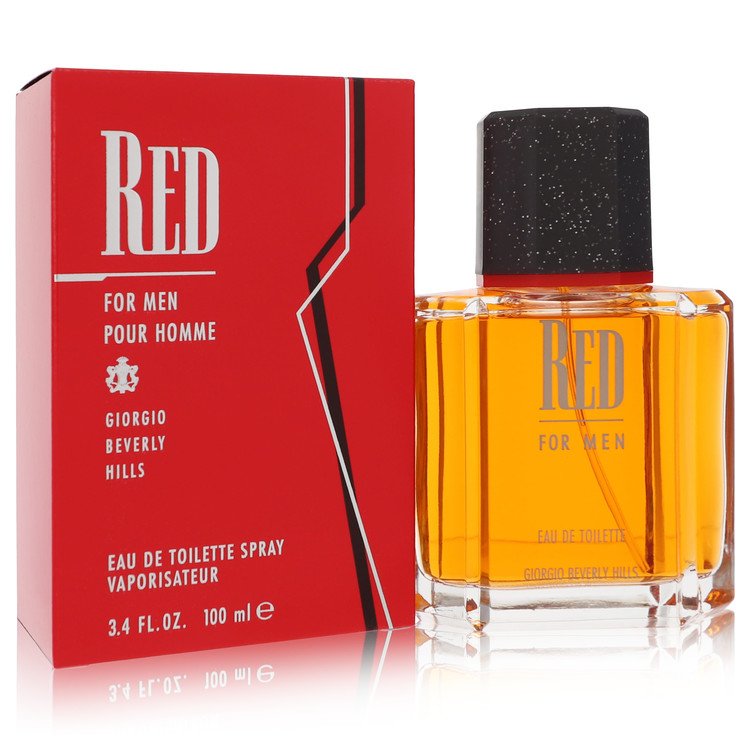 Red by Giorgio Beverly Hills Eau de Toilette Spray for Men, 3.4 oz / 100 ml