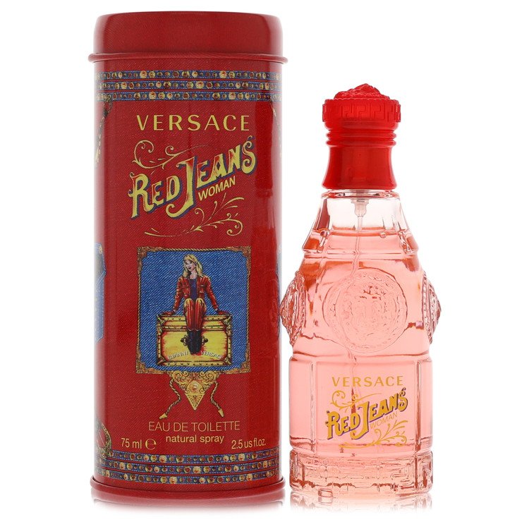 Versace Red Jeans Eau de Toilette Spray for Women, 2.5 oz / 75 ml