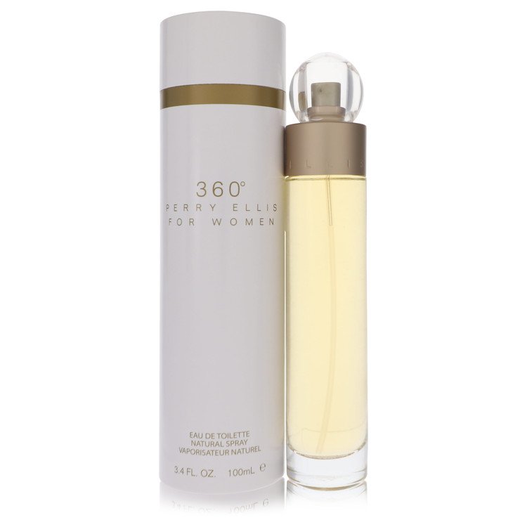 Perry Ellis 360 Eau De Toilette Spray for Women, 3.4 oz / 100 ml