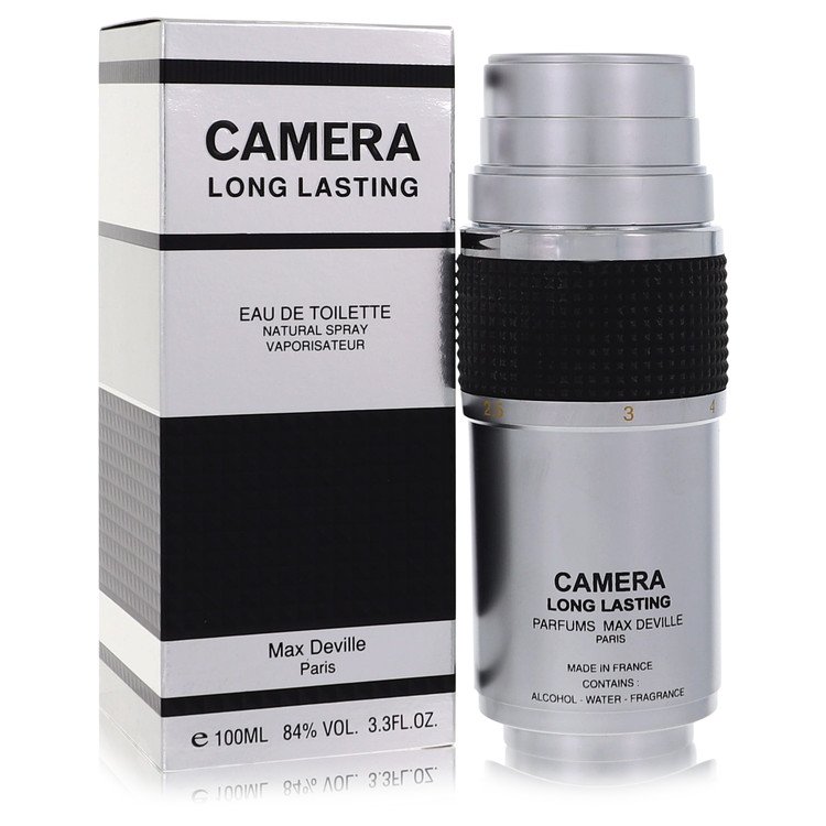 Max Deville Camera Long-Lasting Eau de Toilette Spray for Men, 3.4 oz / 100 ml