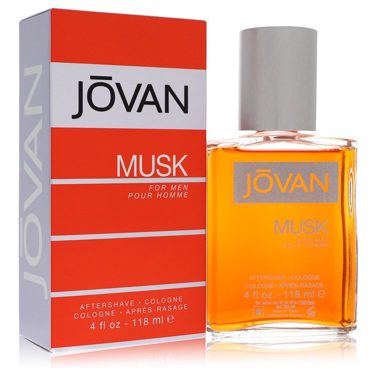 Jovan Musk After Shave Cologne for Men, 4 oz / 118 ml