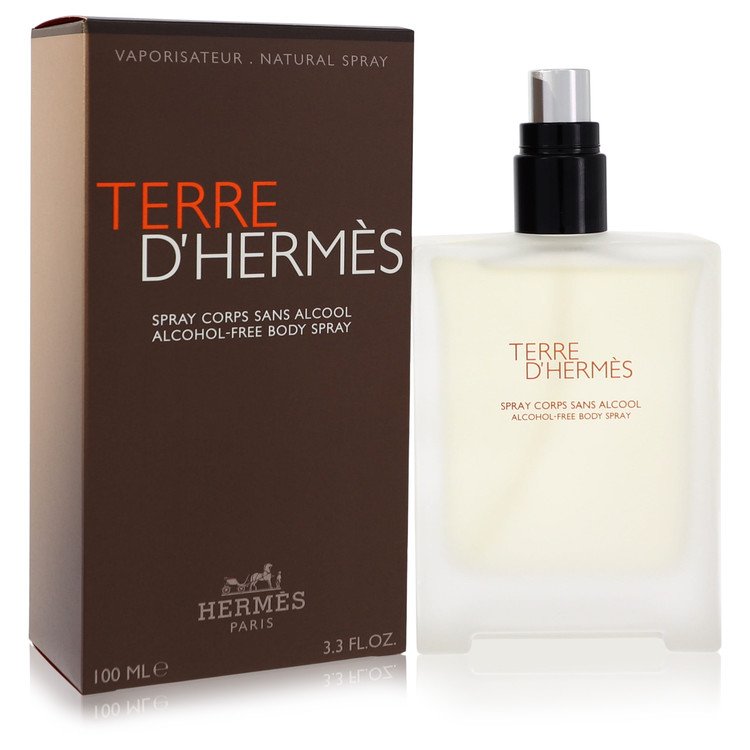 Hermes Terre D'Hermes Alcohol-Free Body Spray for Men 3.3 oz/100 ml