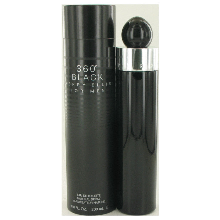 Perry Ellis 360 Black Eau de Toilette Spray for Men, 6.8 oz / 200 ml