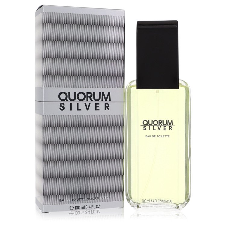 Quorum Silver Eau de Toilette Spray 3.4 oz (100 ml) by Puig for Men