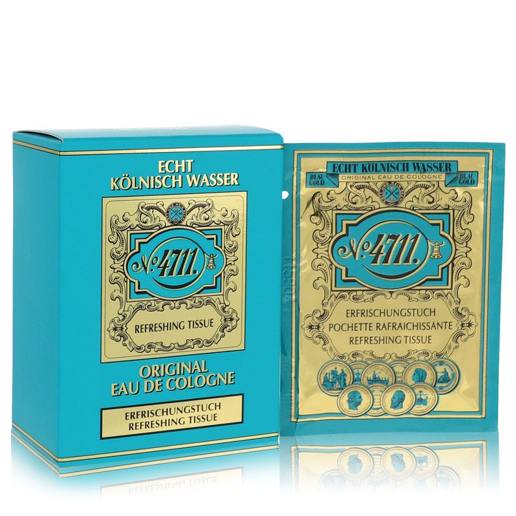 4711 Lemon Scented Tissues by 4711, Unisex, 10 Tissues per Pack for Men