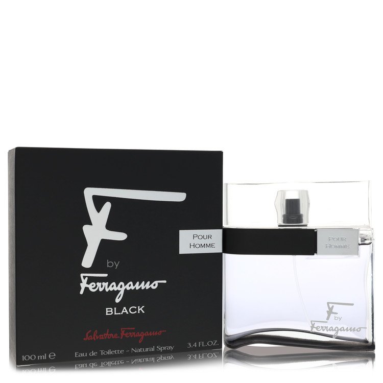 Salvatore Ferragamo F Black Eau de Toilette Spray 3.4 oz / 100 ml for Men