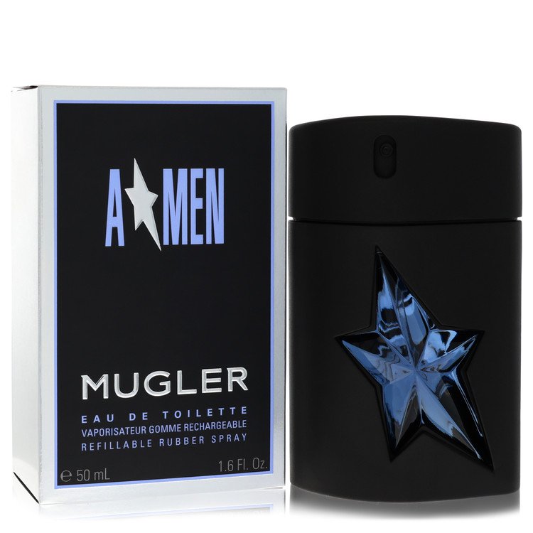 Angel by Thierry Mugler Refillable Eau De Toilette Spray in Rubber Flask, 1.7 oz/50 ml