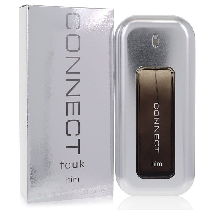 Fcuk Connect Eau De Toilette Spray for Men, 3.4 oz / 100 ml