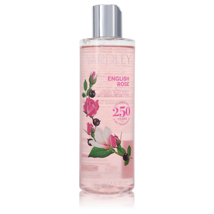 Yardley London English Rose Shower Gel for Women, 8.4 oz / 250 ml