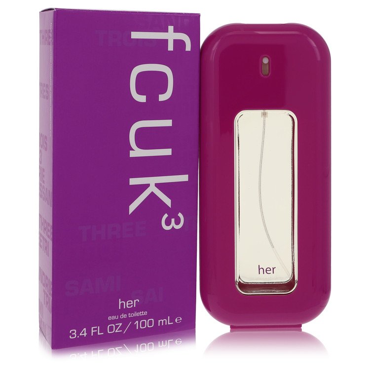Fcuk 3 by French Connection Eau de Toilette Spray 3.4 oz / 100 ml for Women