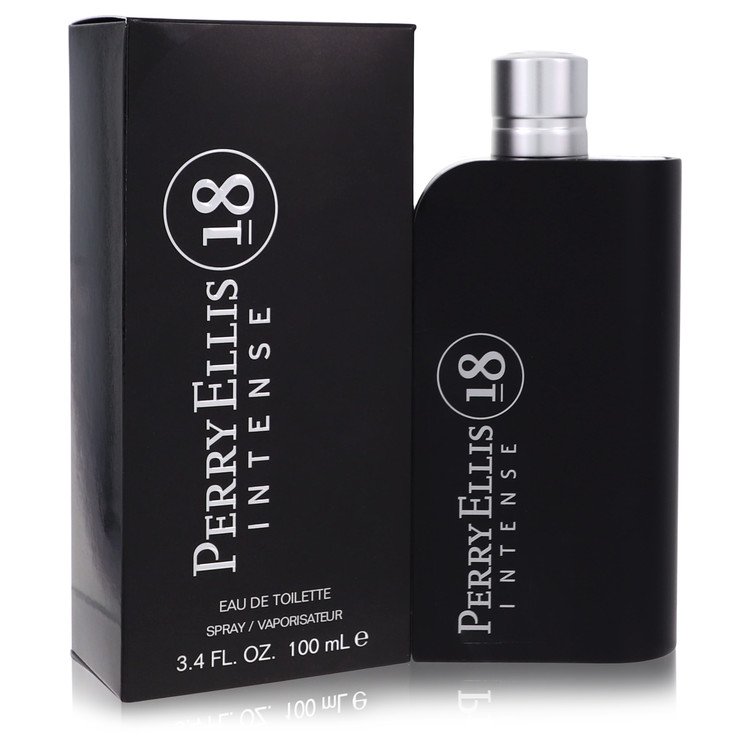 Perry Ellis 18 Intense Eau de Toilette Spray for Men, 3.4 oz / 100 ml