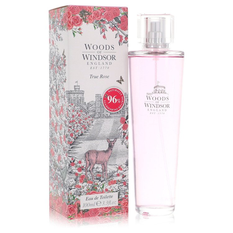 Woods of Windsor True Rose Eau De Toilette Spray 3.3 oz / 100 ml for Women