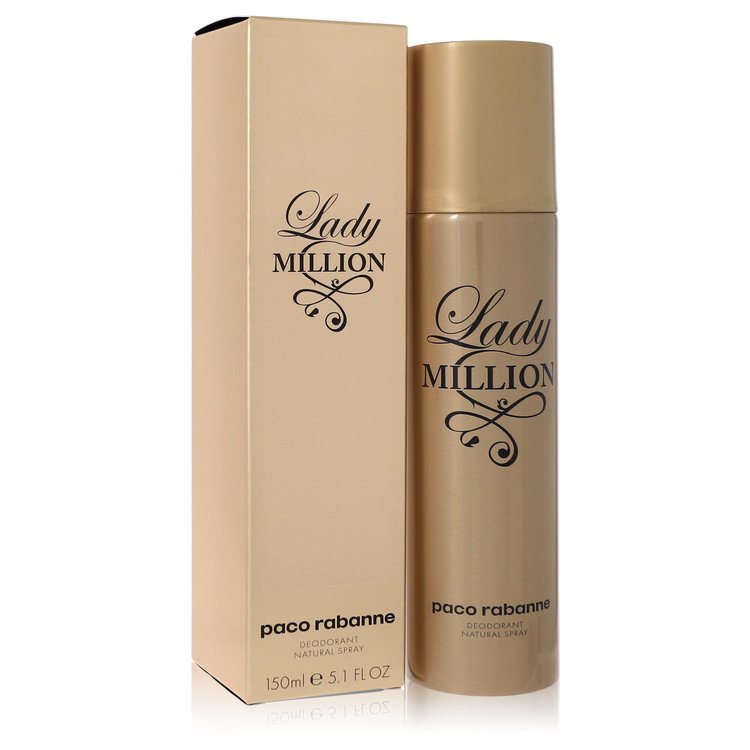 Lady Million by Paco Rabanne Deodorant Spray 5 oz / 150 ml for Women