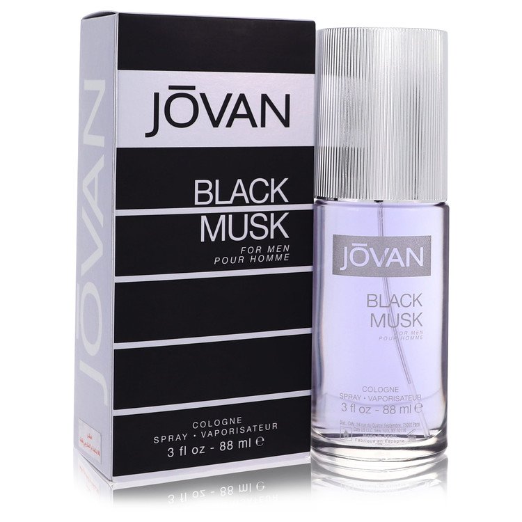 Jovan Black Musk Cologne Spray for Men, 3 oz / 88 ml