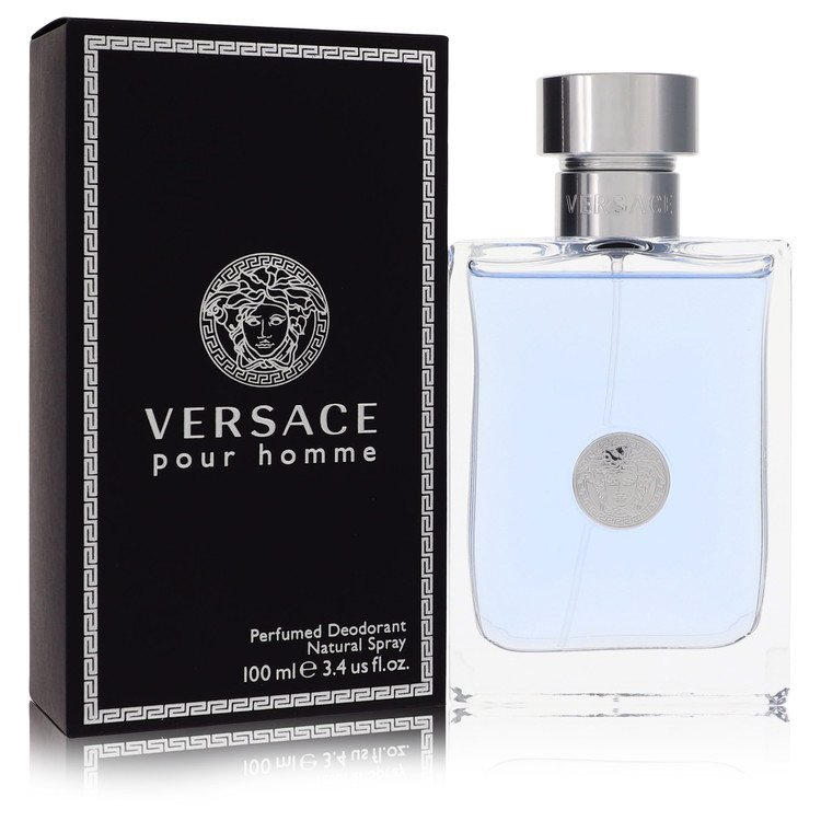 Versace Pour Homme Deodorant Spray for Men, 3.4 oz / 100 ml