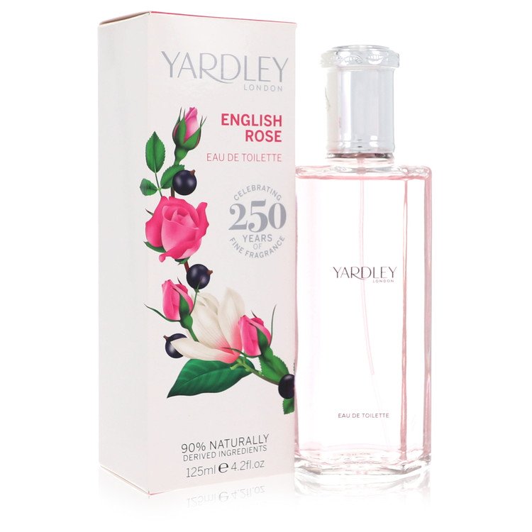 Yardley London English Rose Eau De Toilette Spray for Women, 4.2 oz / 125 ml