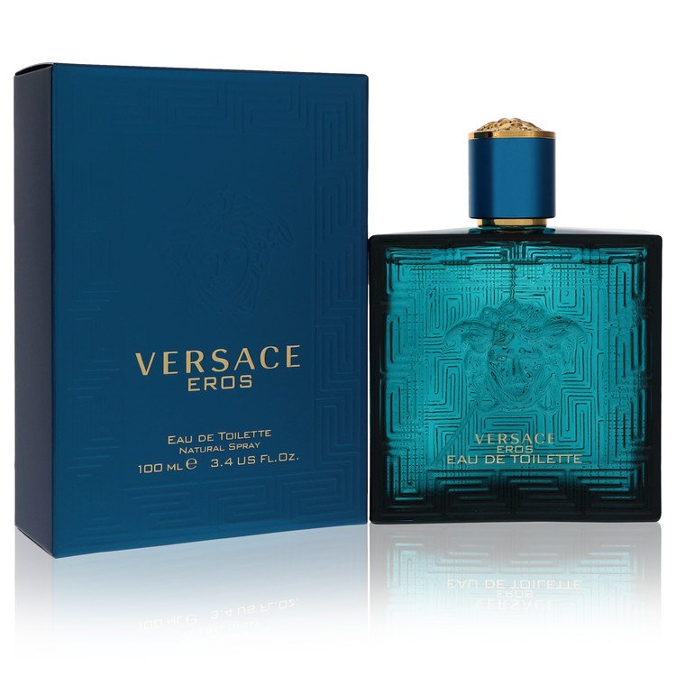 Versace Eros Eau De Toilette Spray for Men, 3.4 oz (100 ml)