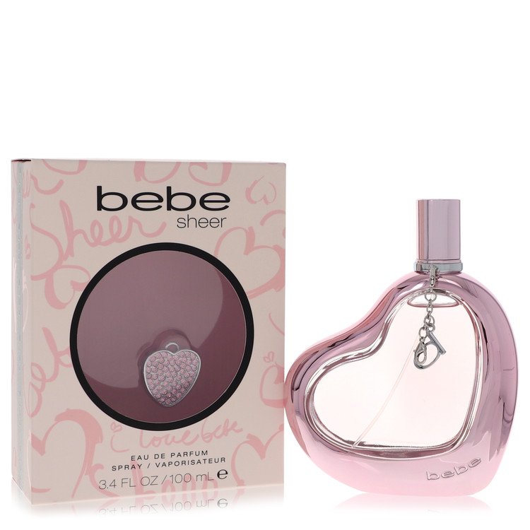Bebe Sheer Eau De Parfum Spray for Women, 3.4 oz / 100 ml