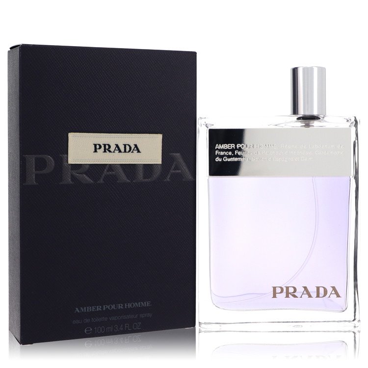 Prada Amber Eau de Toilette Spray for Men, 3.4 oz / 100 ml