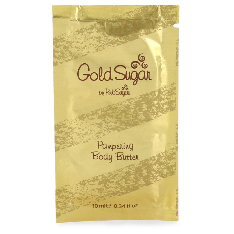 Aquolina Gold Sugar Body Butter Pouch for Women, 0.34 oz / 10 ml