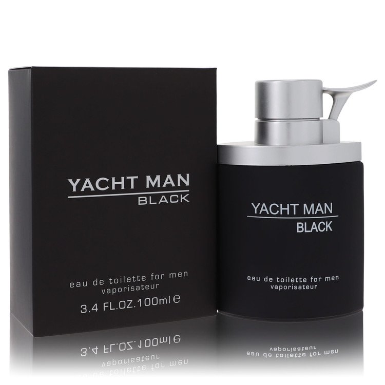Yacht Man Black by Myrurgia Eau De Toilette Spray for Men, 3.4 oz / 100 ml
