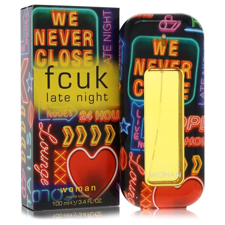 FCUK Late Night Eau De Toilette Spray 3.4 oz / 100 ml for Women