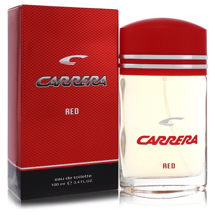 Carrera Red Eau de Toilette Spray 3.4 oz / 100 ml for Men by Vapro International