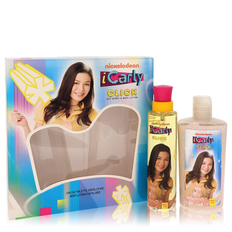 iCarly Click by Marmol & Son Gift Set - 3.4 oz / 100 ml Eau De Toilette and 8 oz / 227 ml Body Lotion