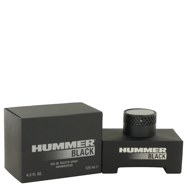 Hummer Black Eau de Toilette Spray for Men, 4.2 oz / 124 ml