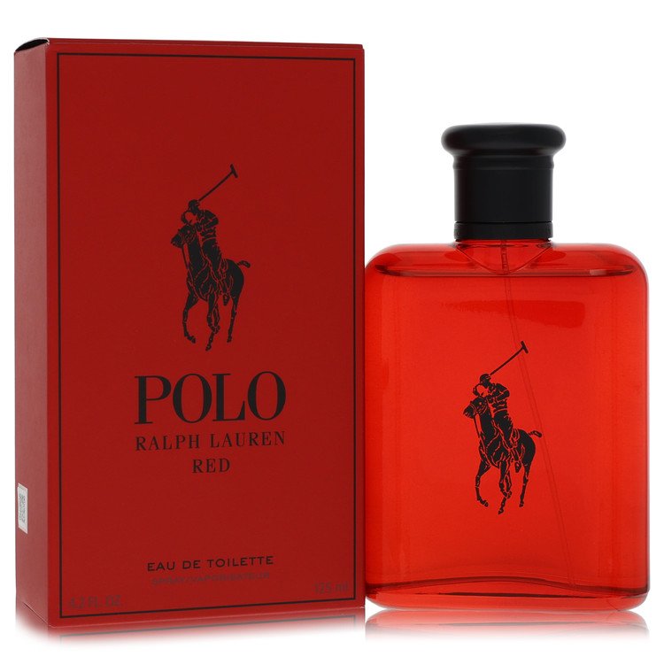 Ralph Lauren Polo Red Eau de Toilette Spray for Men, 4.2 oz / 125 ml