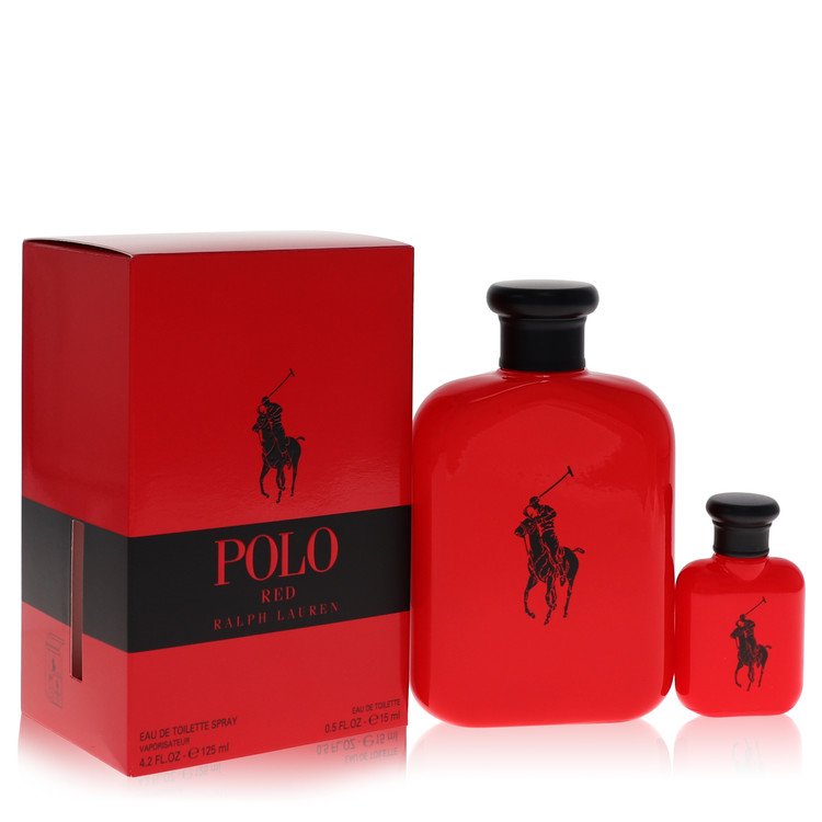 Polo Red Gift Set ‚Äö√Ñ√¨ 4.2 oz (125 ml) Eau de Toilette + 0.5 oz (15 ml) Mini EDT