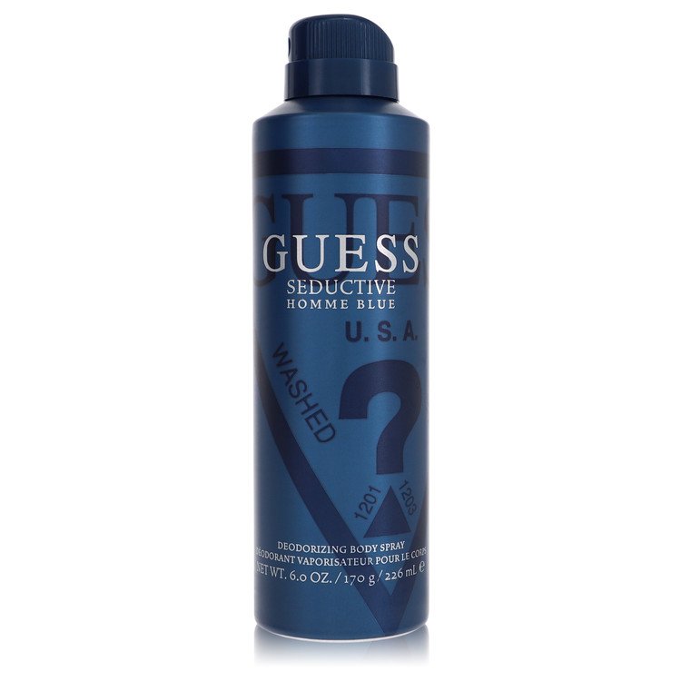 Guess Seductive Homme Blue Body Spray for Men, 6 oz / 177 ml