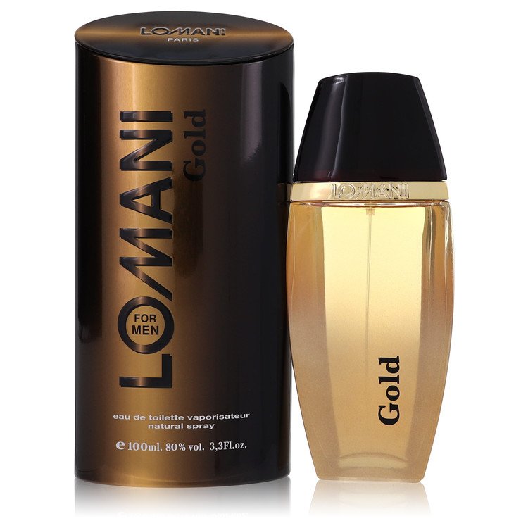 Lomani Gold Eau de Toilette Spray for Men, 3.3 oz / 100 ml