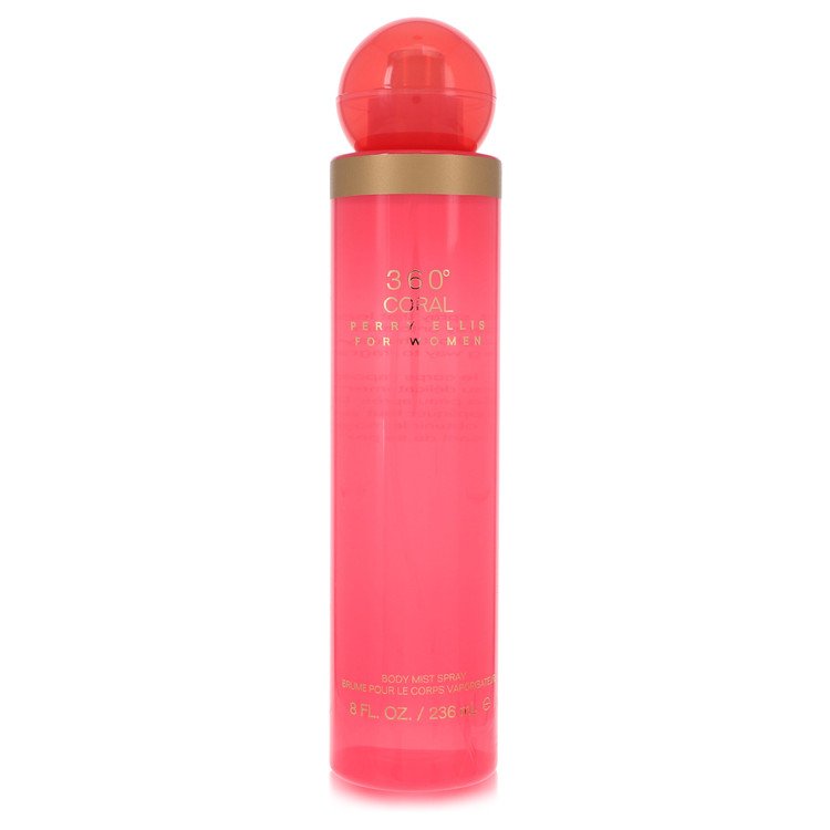 Perry Ellis 360 Coral Body Mist for Women, 8 oz / 236 ml