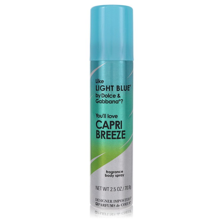 Designer Imposters Capri Breeze by Parfums De Coeur Women's Body Spray 2.5 oz / 74 ml