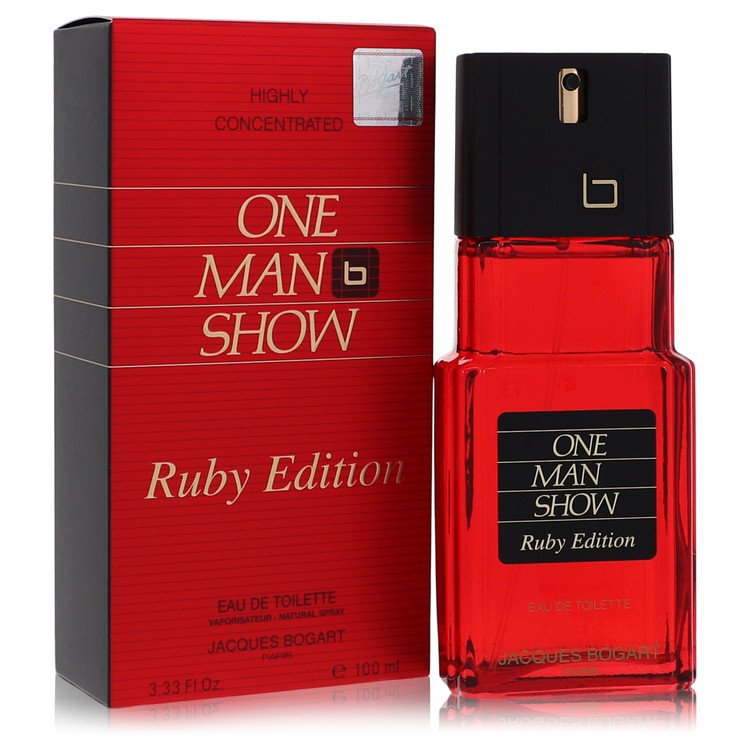 Jacques Bogart One Man Show Ruby Eau de Toilette Spray 3.3 oz / 100 ml for Men
