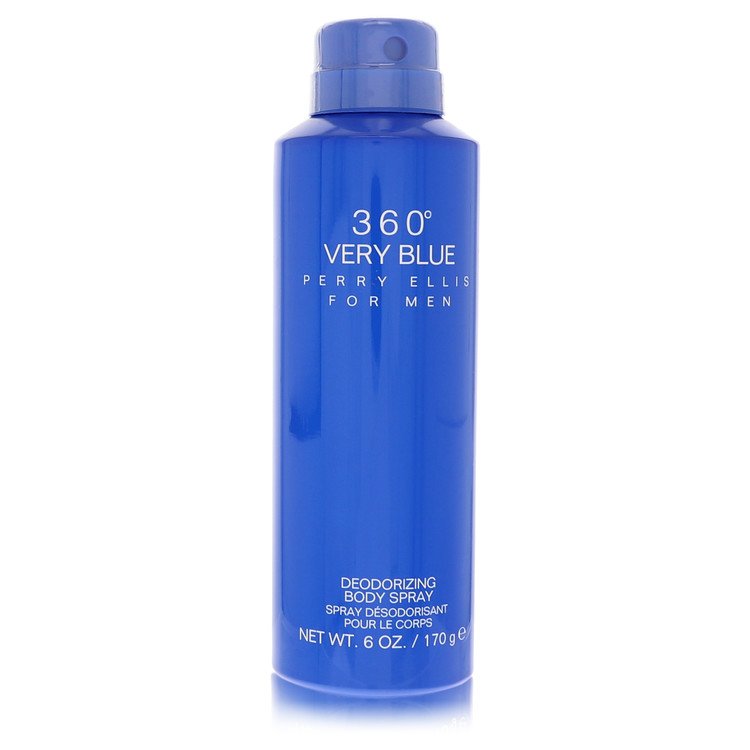Perry Ellis 360 Very Blue Men's Body Spray, 6 oz (170 ml)