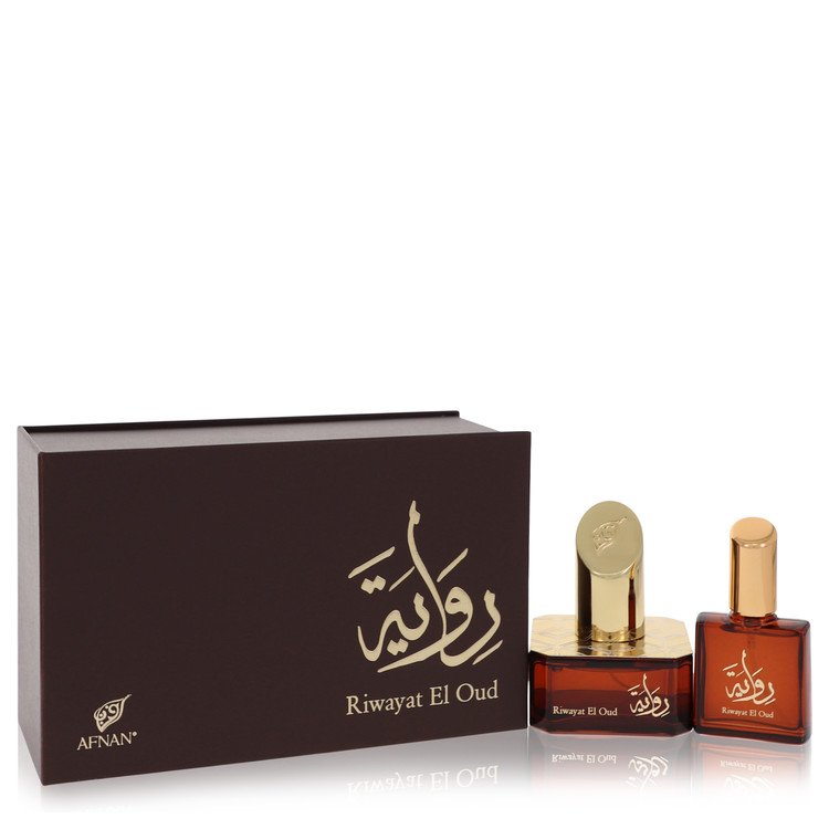 Afnan Riwayat El Oud Eau De Parfum Spray 1.7 oz (50 ml) with Free Travel Spray